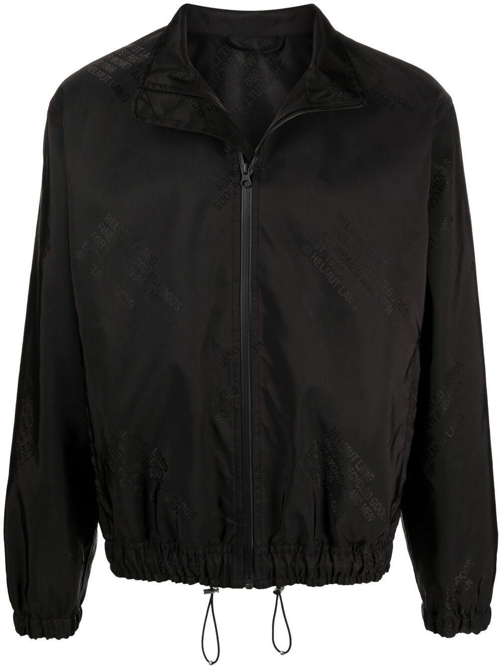 Helmut Lang logo-jacquard bomber jacket - Black von Helmut Lang