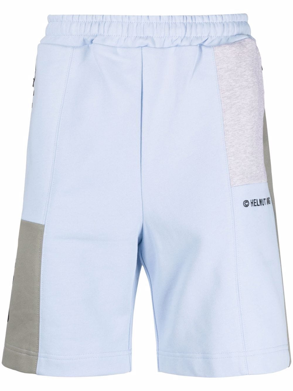 Helmut Lang logo jersey shorts - Blue von Helmut Lang