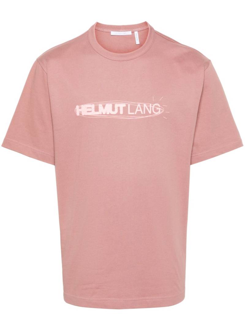 Helmut Lang logo-print cotton shirt - Pink von Helmut Lang