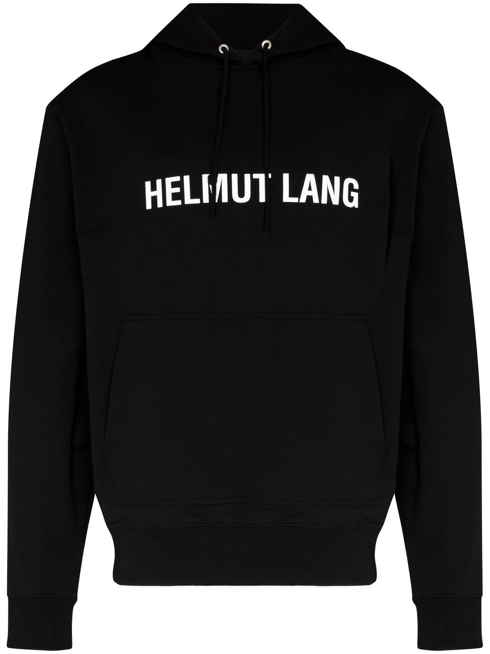 Helmut Lang logo-print hoodie - Black von Helmut Lang