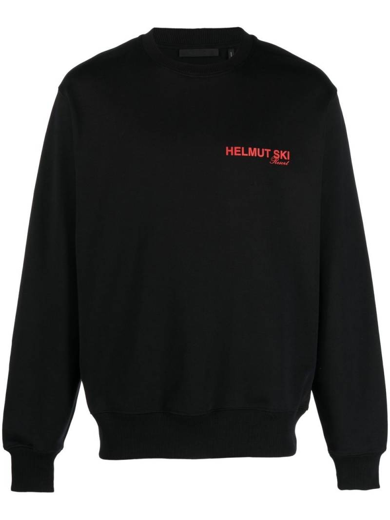 Helmut Lang Black Logo-Print Sweatshirt von Helmut Lang