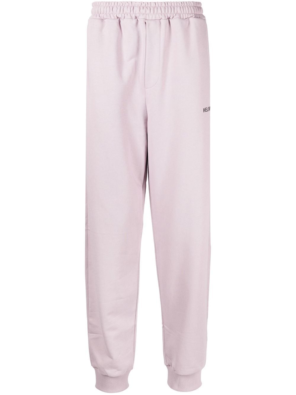 Helmut Lang logo-print tapered track pants - Purple von Helmut Lang