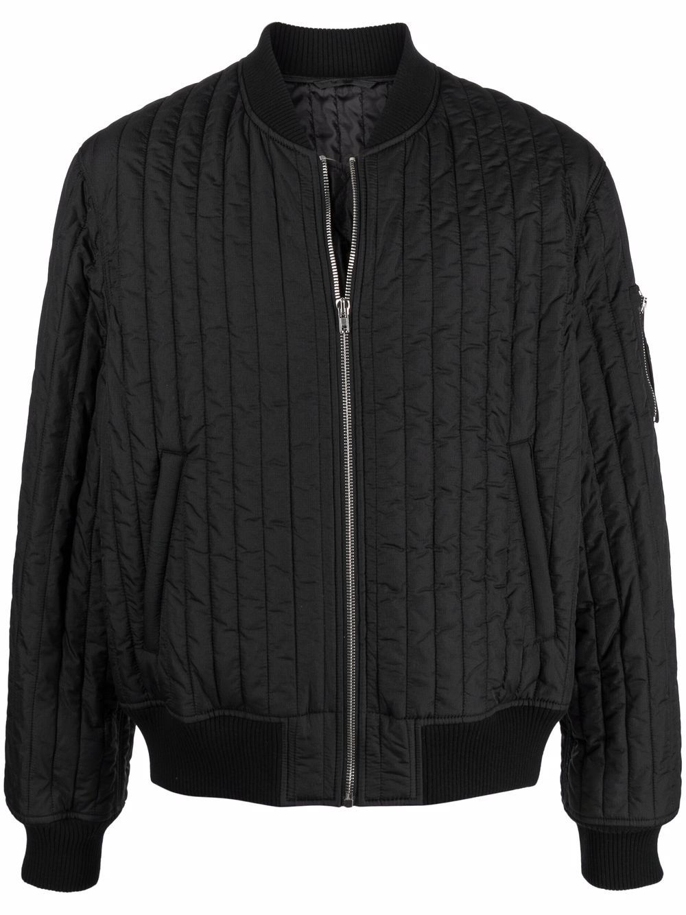 Helmut Lang quilted zip-up bomber jacket - Black von Helmut Lang