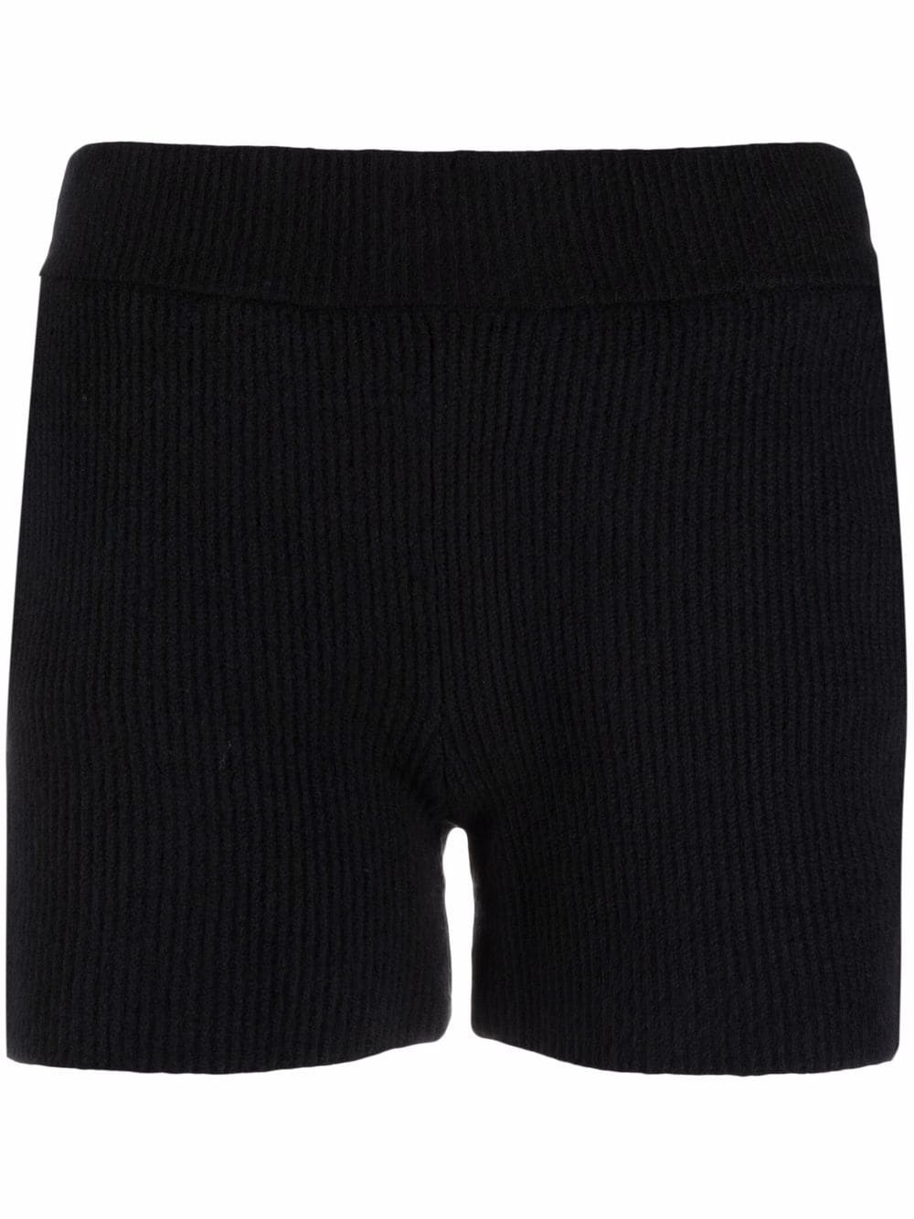 Helmut Lang rib-knit shorts - Black von Helmut Lang