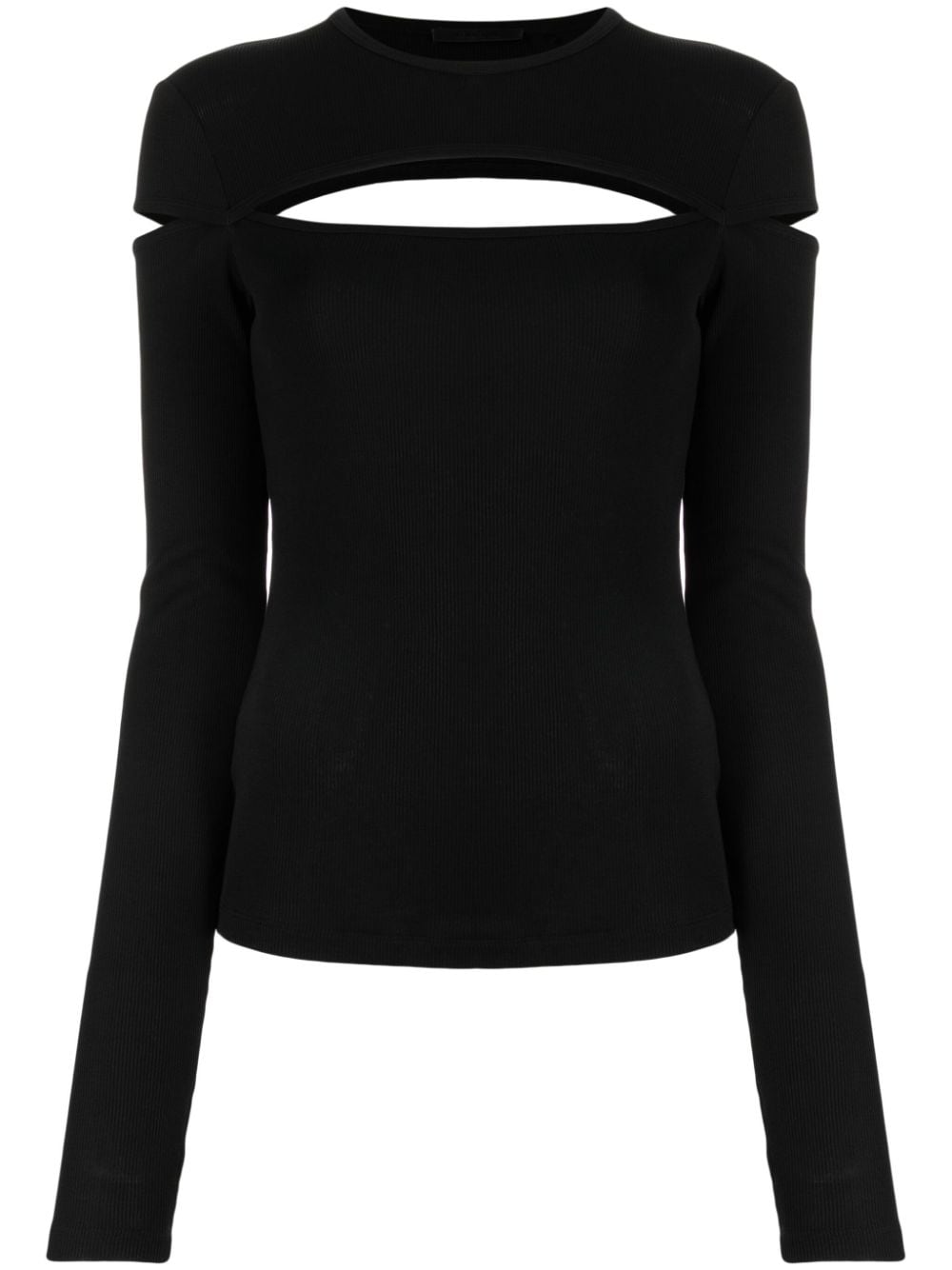 Helmut Lang slash long-sleeve top - Black von Helmut Lang