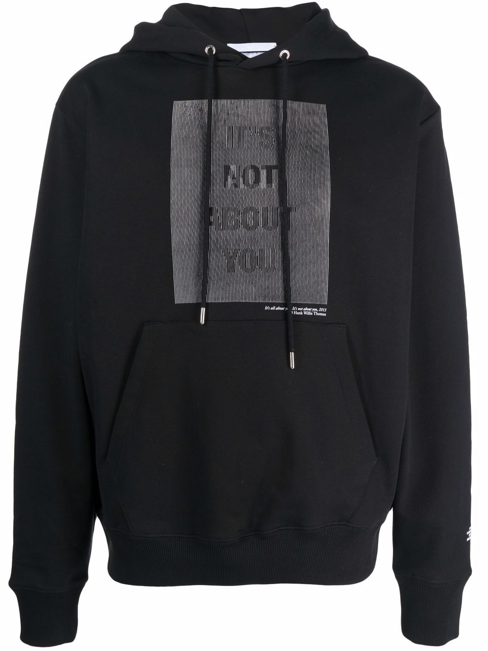 Helmut Lang x Hank Willis slogan-print hoodie - Black von Helmut Lang