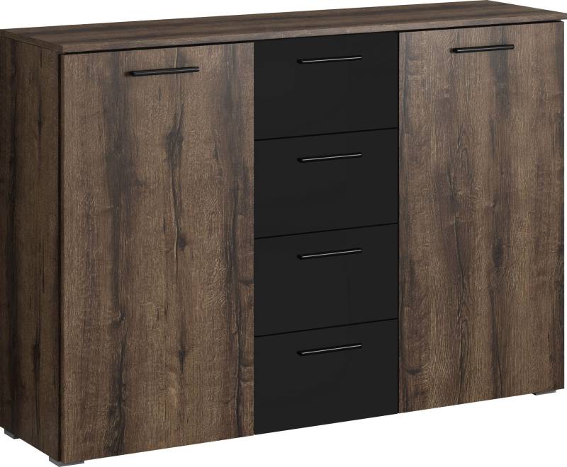 INOSIGN Kombikommode »Beta Breite 132 cm, zeitlose Schubladenkommode, Anrichte«, Sideboard, viel Stauraum, 2-türig 4 Schubladen, 132x38x93cm von INOSIGN
