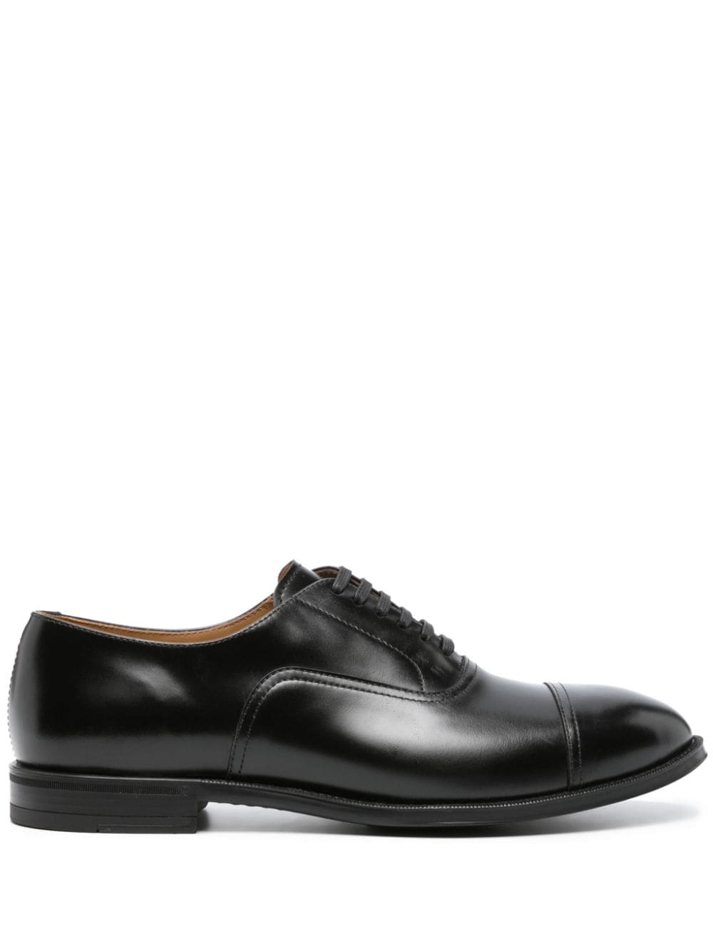 Henderson Baracco almond-toe leather Oxford shoes - Black von Henderson Baracco