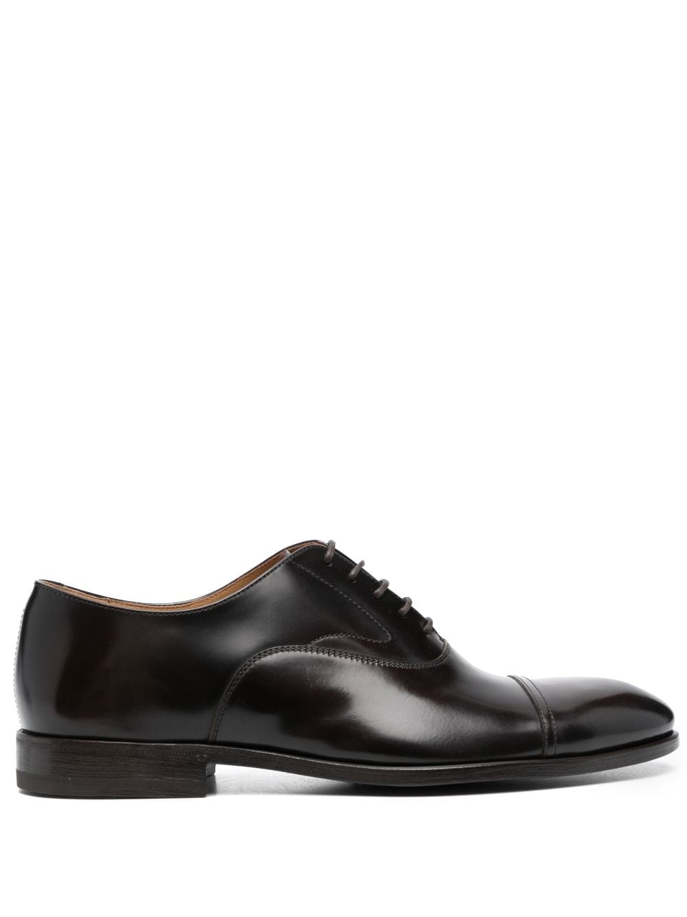 Henderson Baracco almond-toe leather derby shoes - Brown von Henderson Baracco