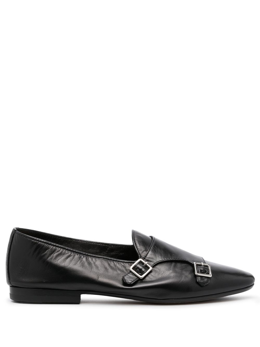 Henderson Baracco buckle detail leather slippers - Black von Henderson Baracco