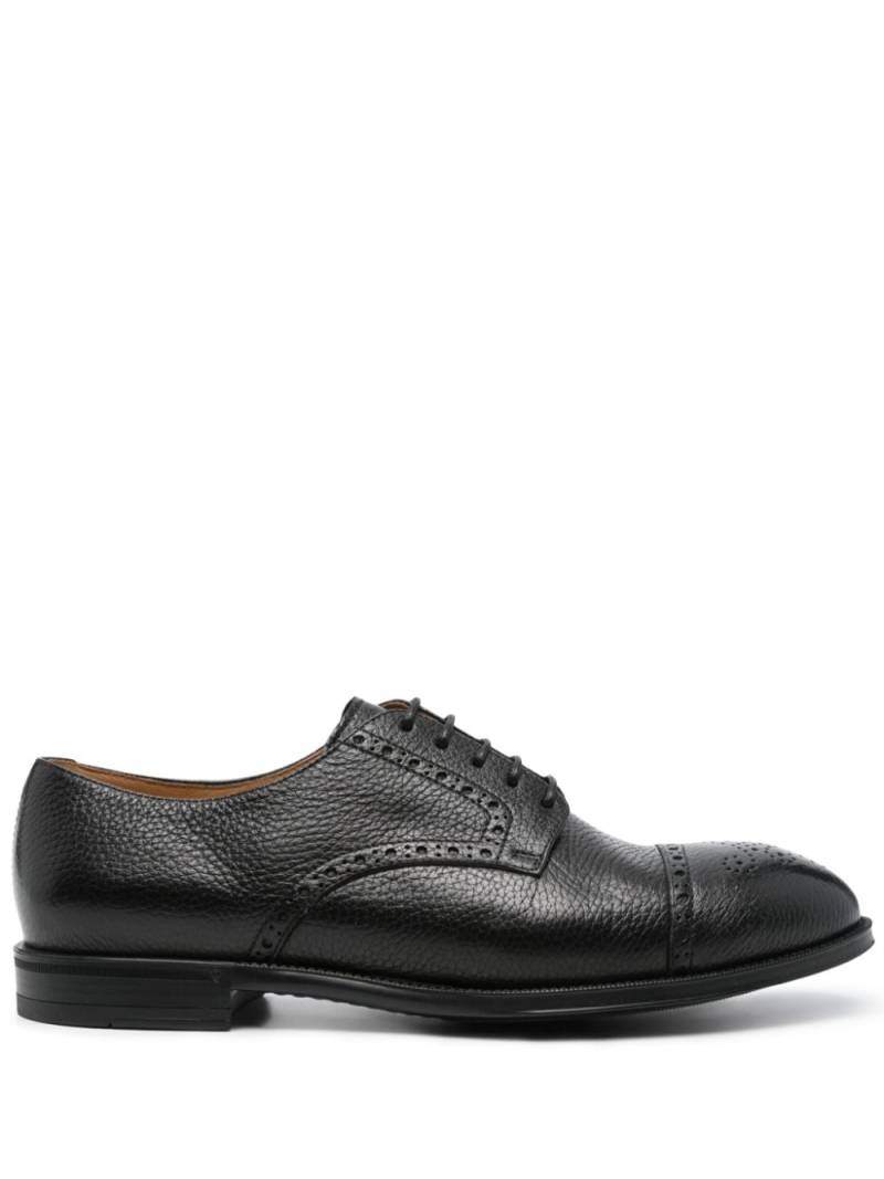 Henderson Baracco perforated leather derby shoes - Black von Henderson Baracco