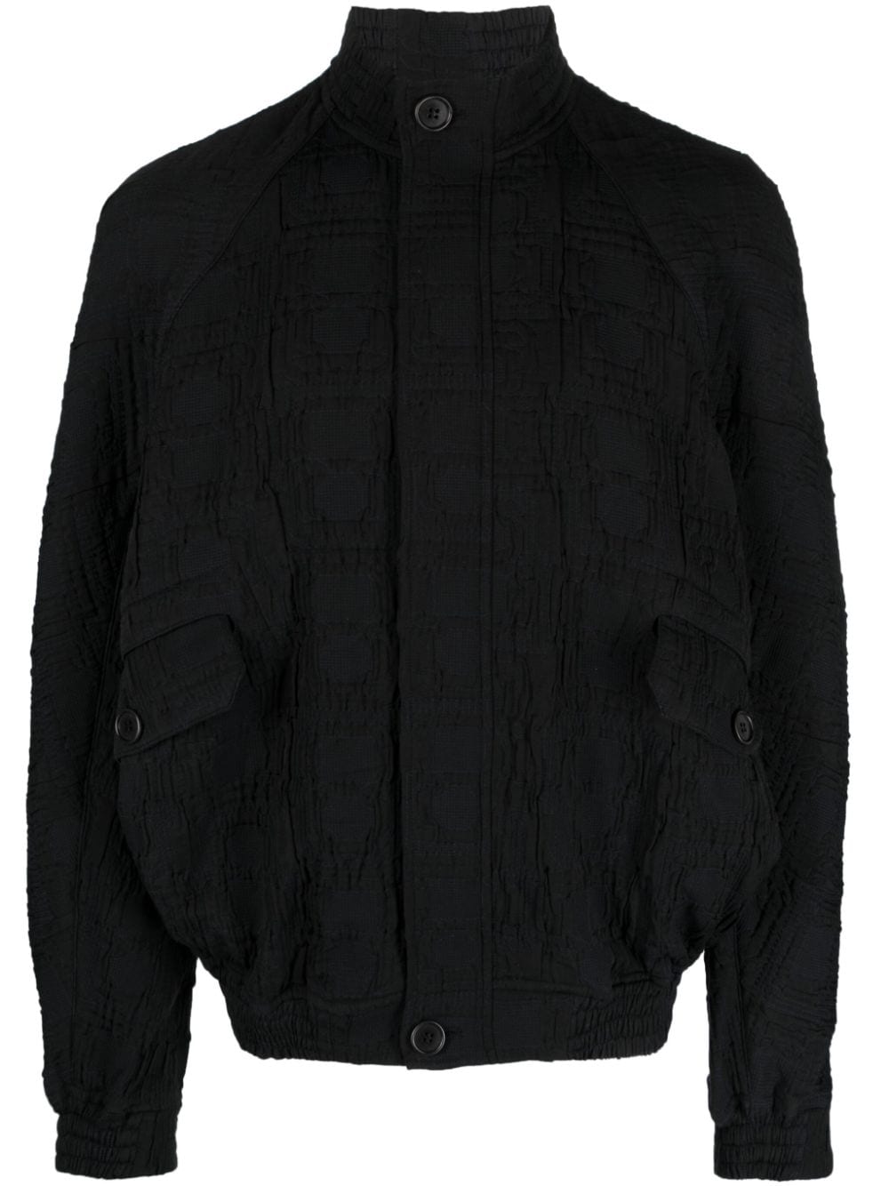 Henrik Vibskov Boxy cloqué bomber jacket - Black von Henrik Vibskov