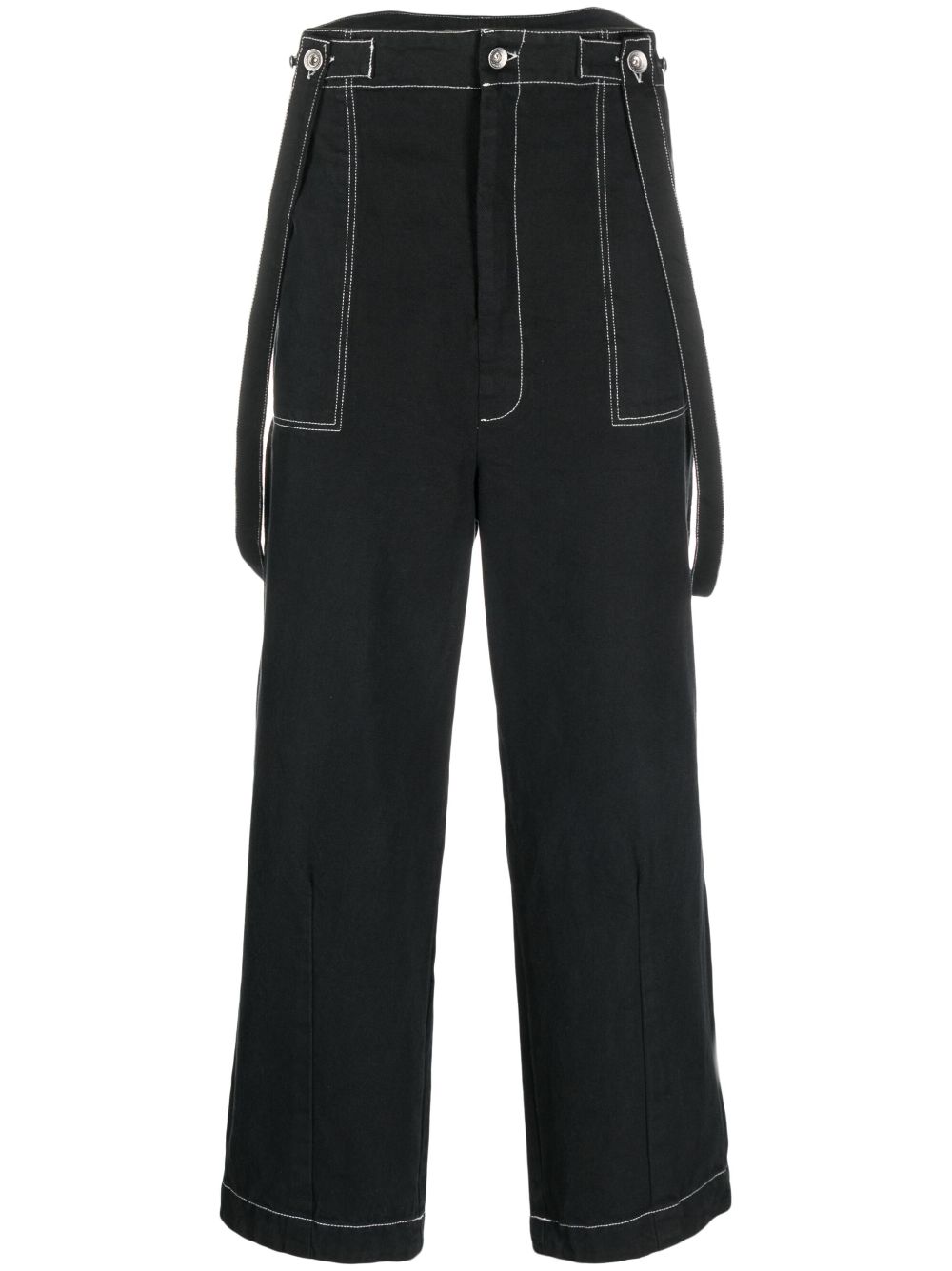 Henrik Vibskov Early contrasting-stitch trousers - Black von Henrik Vibskov