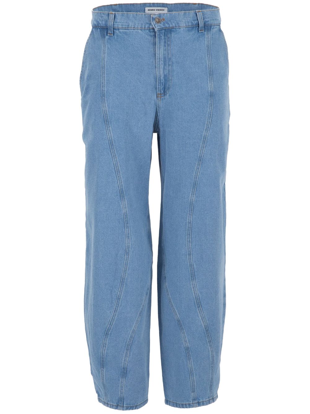 Henrik Vibskov Engineered D straight trousers - Blue von Henrik Vibskov