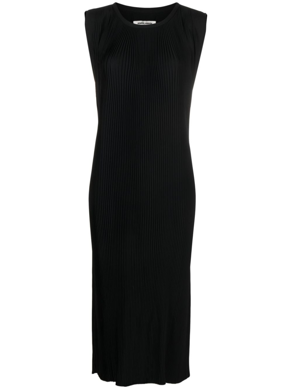 Henrik Vibskov Pull plissé-crepe midi dress - Black von Henrik Vibskov