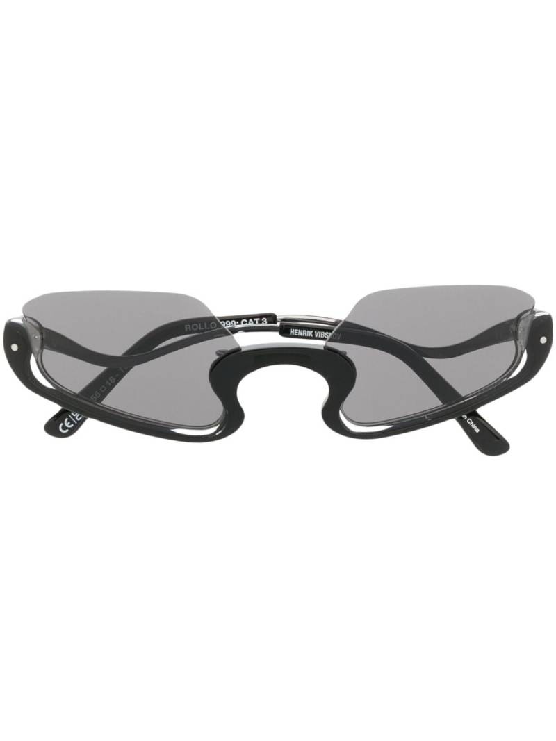 Henrik Vibskov Rollo tinted sunglasses - Black von Henrik Vibskov