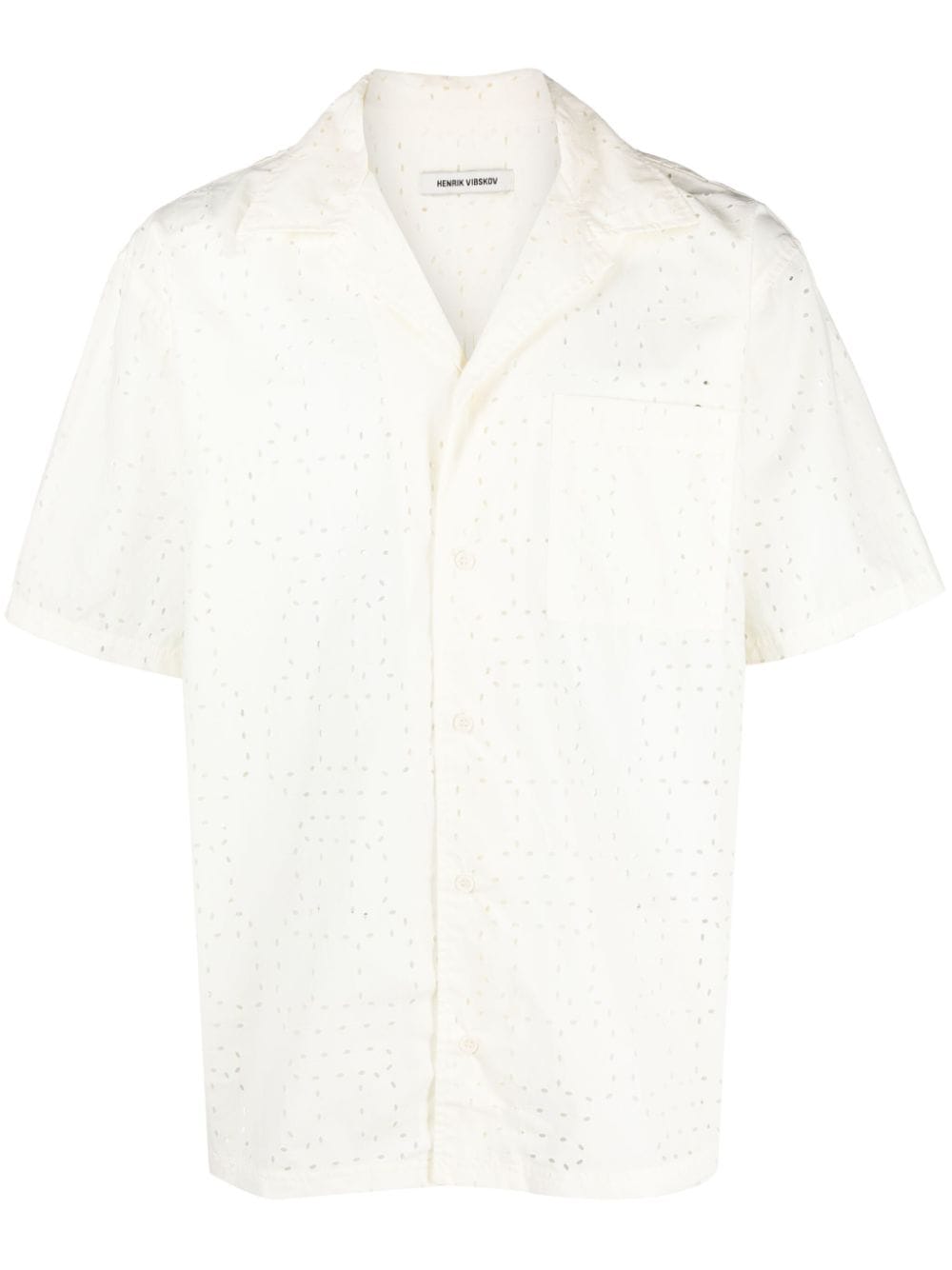 Henrik Vibskov Transfer broderie-anglaise shirt - White von Henrik Vibskov