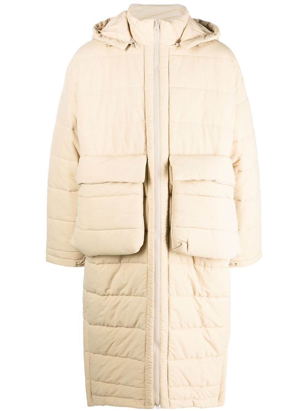 Henrik Vibskov padded long hooded coat - Neutrals von Henrik Vibskov