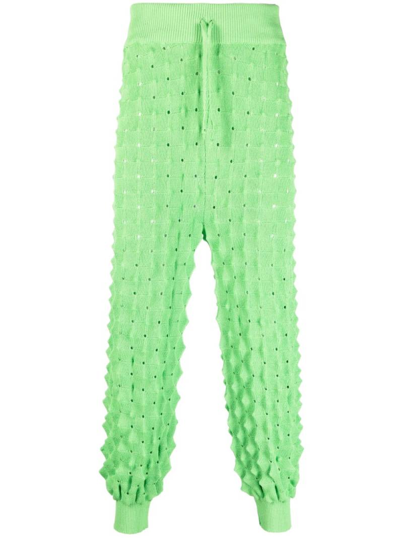 Henrik Vibskov ribbed waist spike-knit paint - Green von Henrik Vibskov