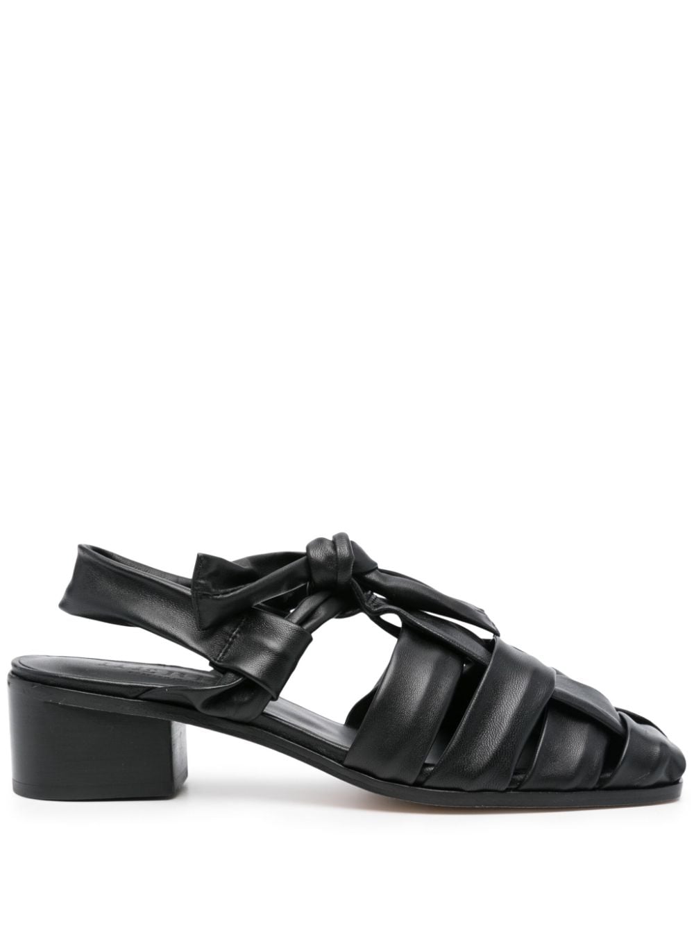 Hereu 50mm leather sandals - Black von Hereu