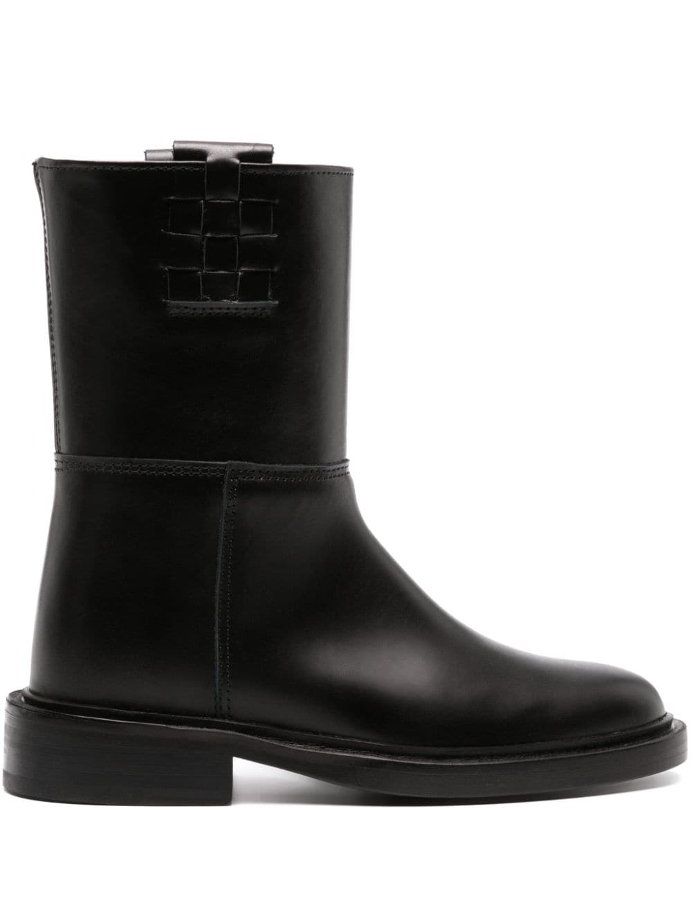 Hereu Anella interwoven-detail leather boots - Black von Hereu