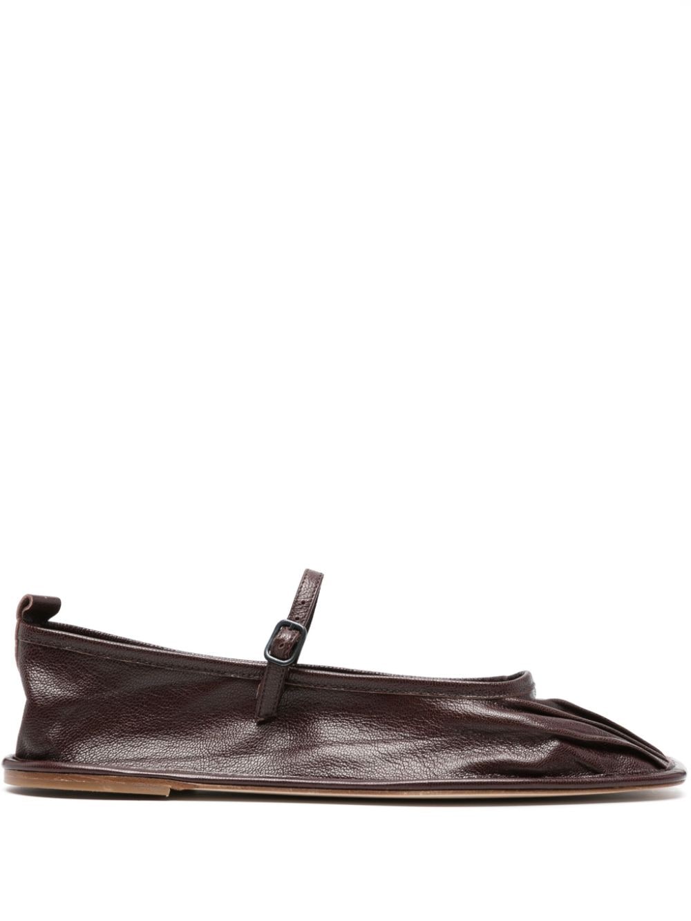 Hereu Dansa Supple leather ballerina shoes - Brown von Hereu