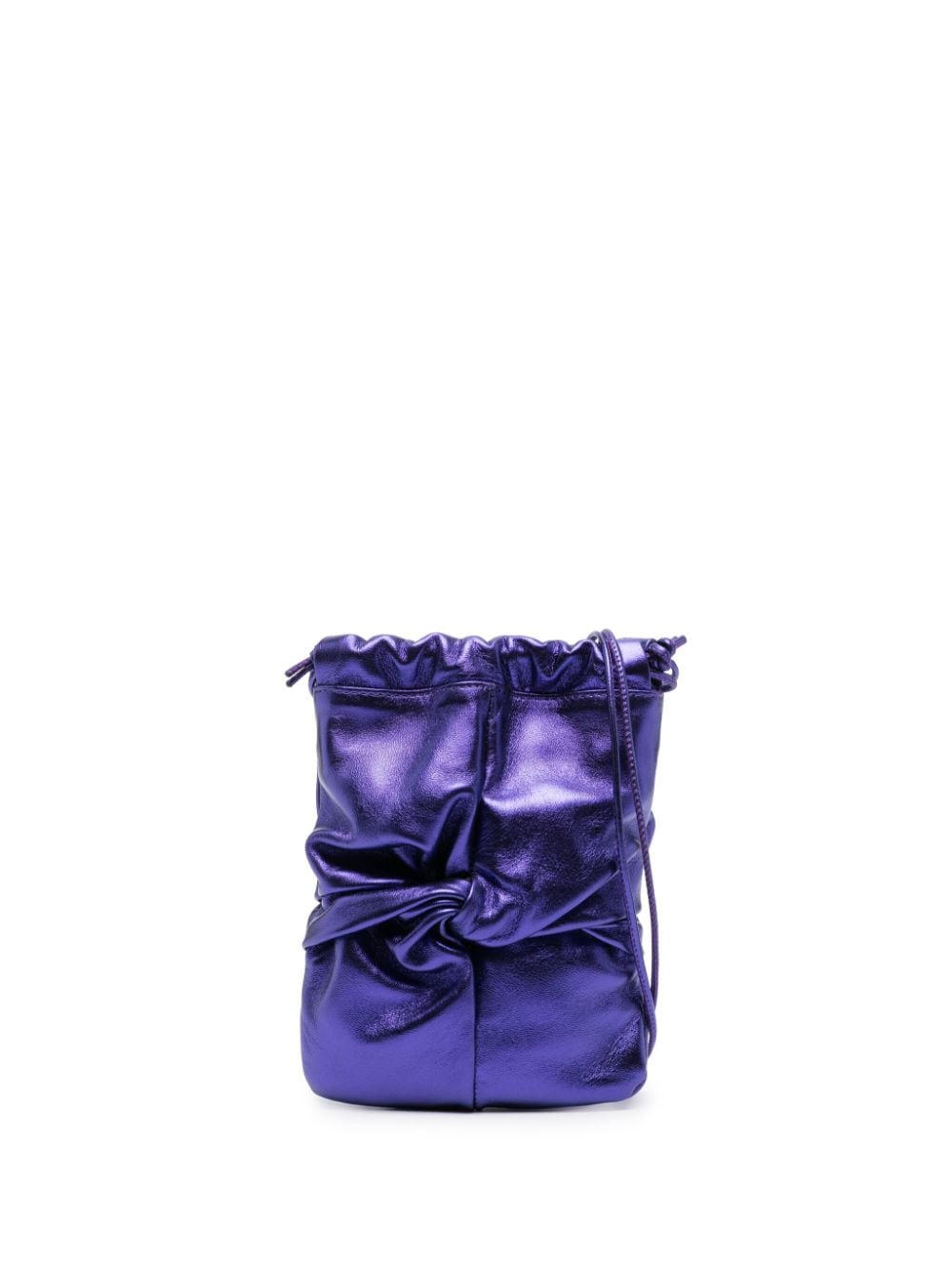 Hereu Ronet metallic bucket bag - Purple von Hereu