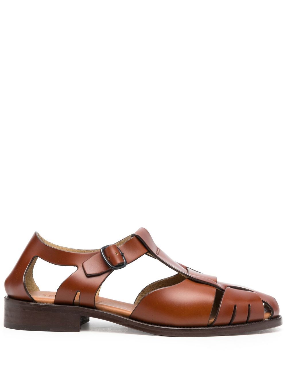 Hereu buckle-fastening cut-out sandals - Brown von Hereu