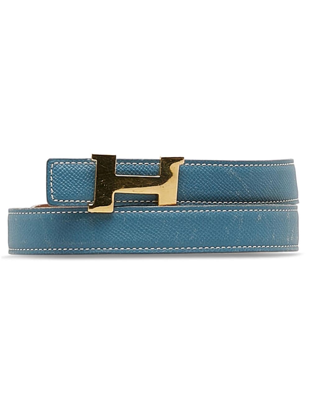 Hermès Pre-Owned 1997 Constance reversible leather belt - Blue von Hermès Pre-Owned