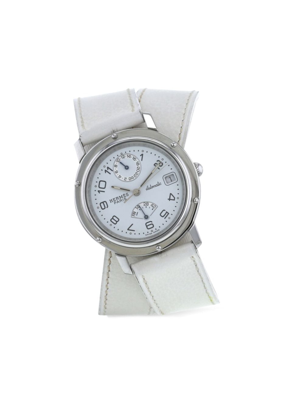 Hermès Pre-Owned 2020 Clipper 36mm - White von Hermès Pre-Owned