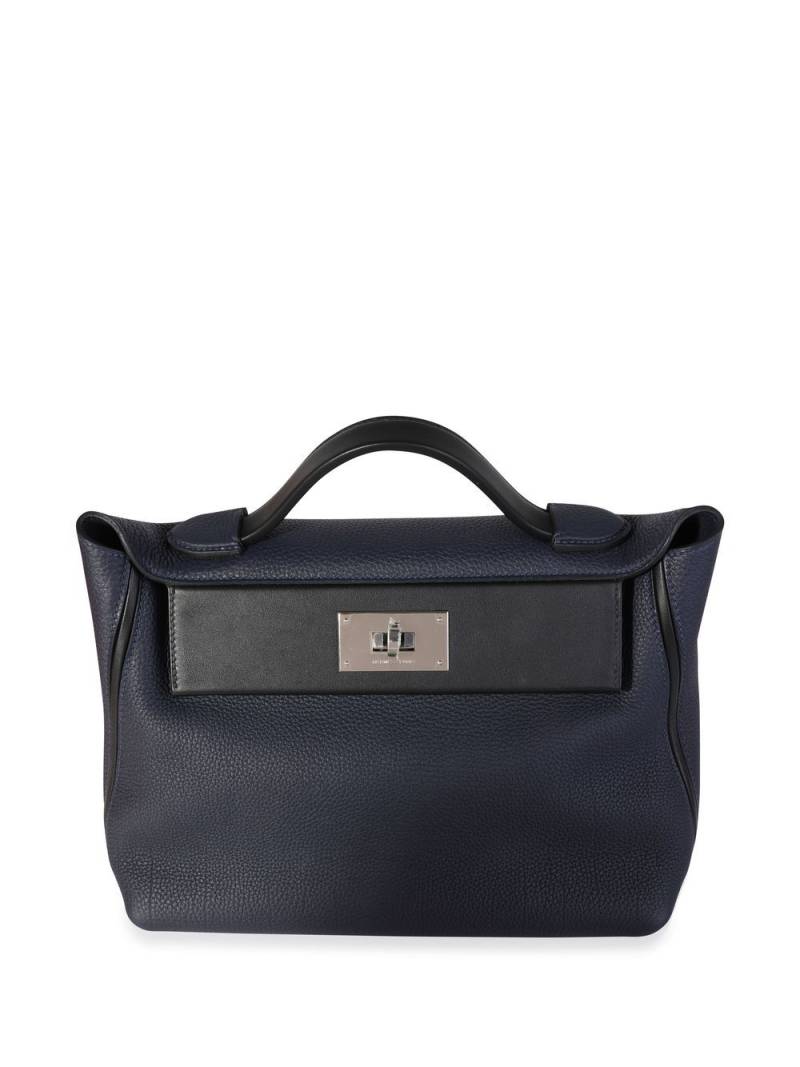 Hermès Pre-Owned flap two-way bag - Blue von Hermès Pre-Owned