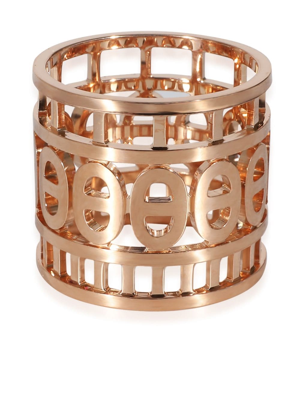 Hermès Pre-Owned 18kt rose gold Chaine D'Ancre band ring von Hermès Pre-Owned