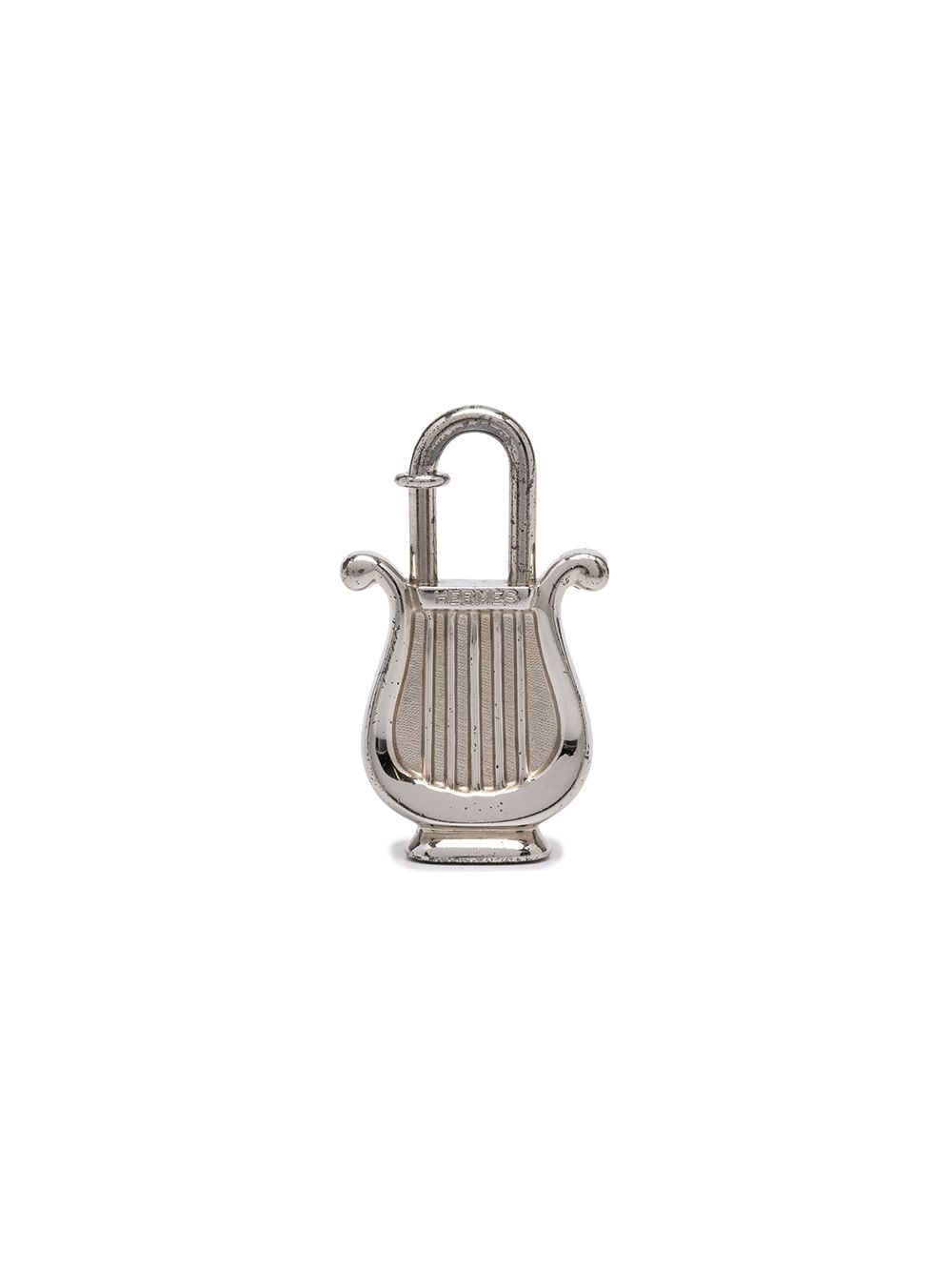 Hermès Pre-Owned 1996 harp Cadena padlock charm - Silver von Hermès Pre-Owned