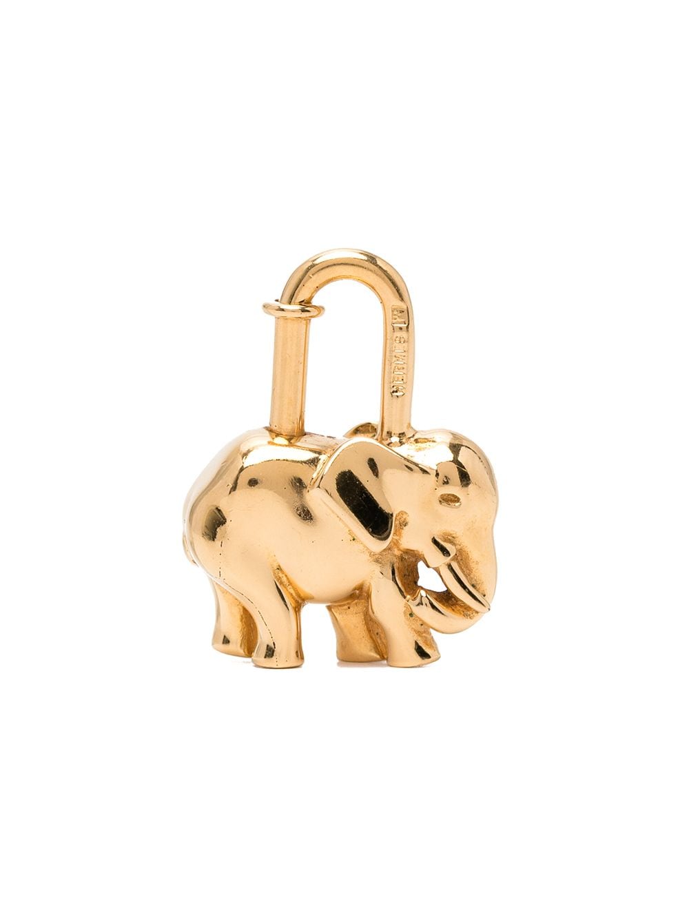 Hermès Pre-Owned 1998 elephant motif Cadena padlock - Gold von Hermès Pre-Owned