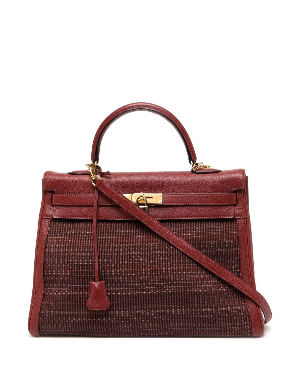 Hermès Pre-Owned 2002 Kelly Retourné 35 handbag - Red von Hermès Pre-Owned