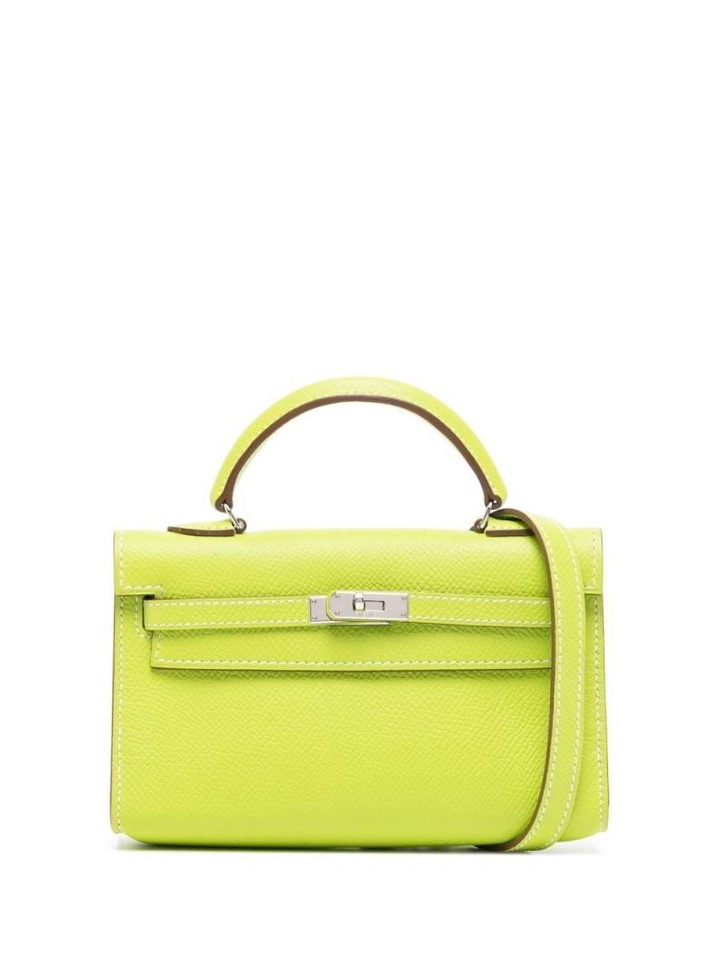 Hermès Pre-Owned 2011 mini Kelly Cut two-way bag - Green von Hermès Pre-Owned