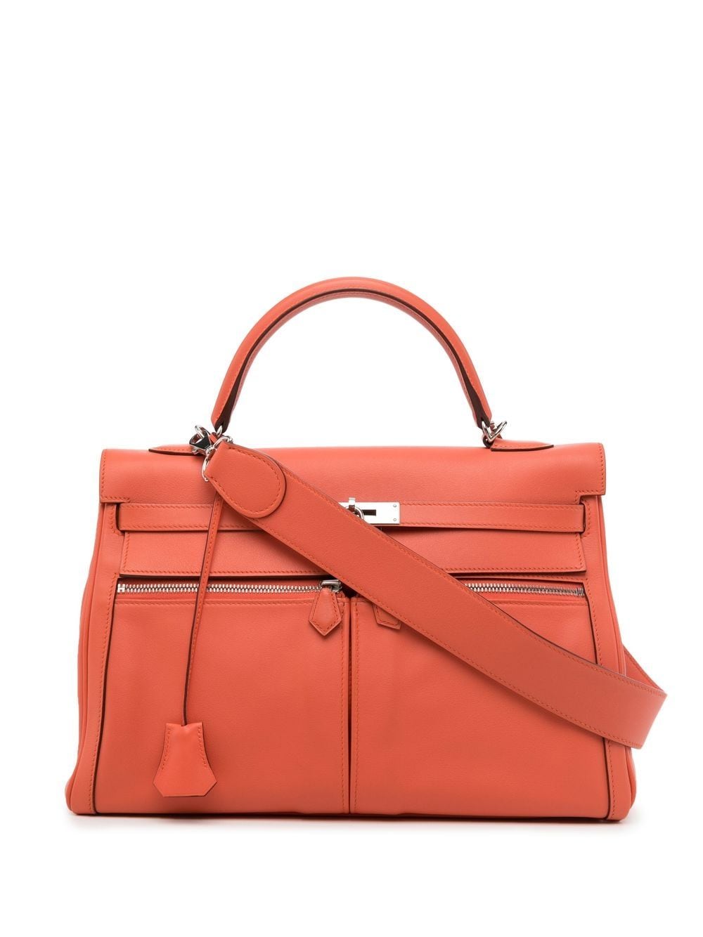 Hermès Pre-Owned 2012 pre-owed Kelly Lakis 35 2way bag - Orange von Hermès Pre-Owned