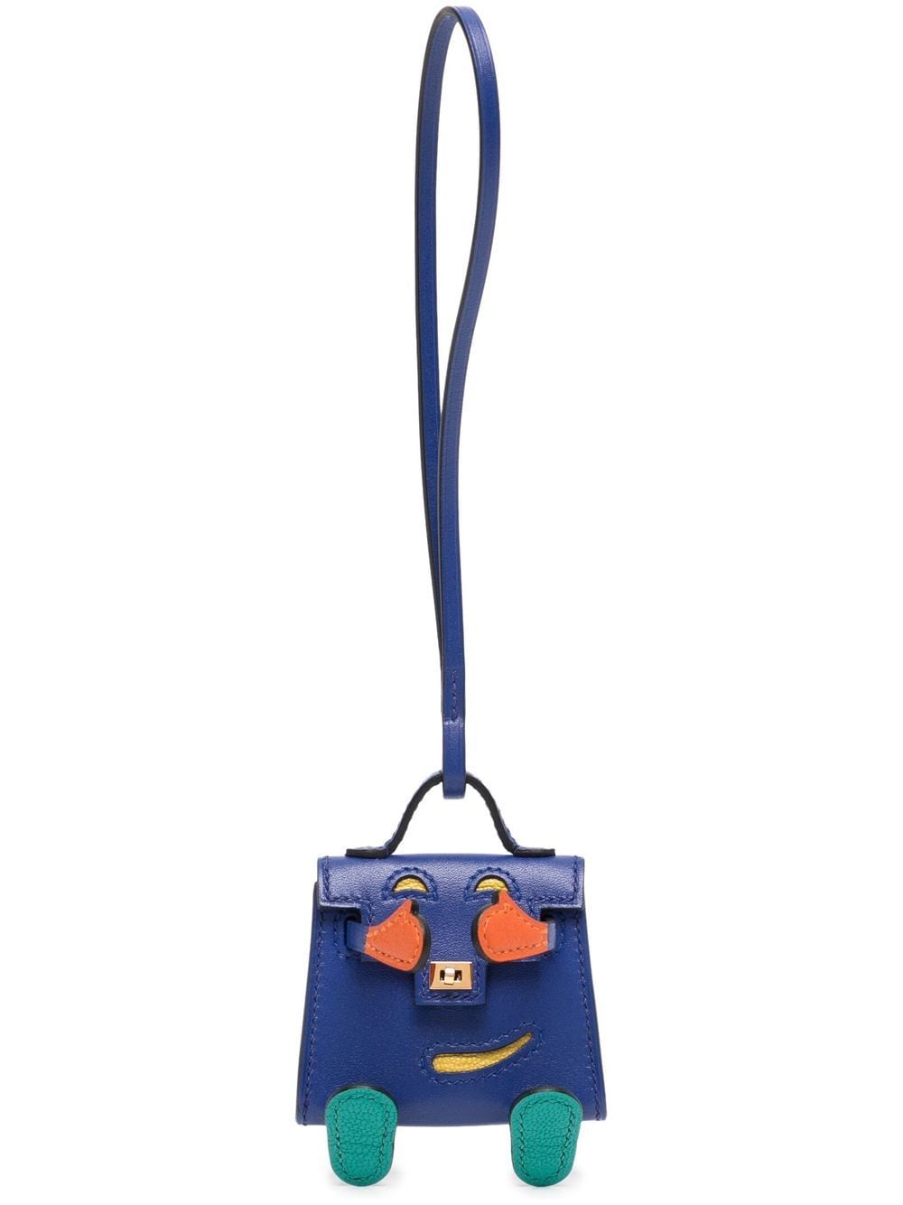 Hermès Pre-Owned 2021 Kelly Doll bag charm - Blue von Hermès Pre-Owned