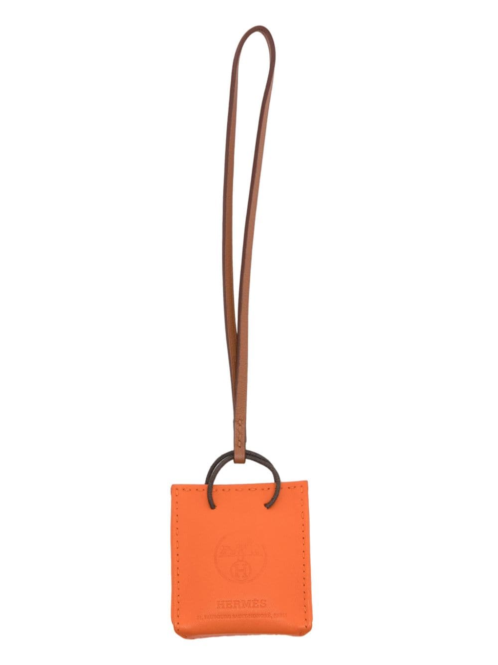 Hermès Pre-Owned Shopper Bag leather charm - Orange von Hermès Pre-Owned