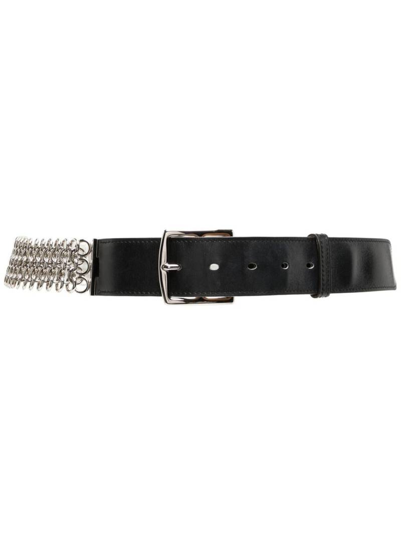 Hermès Pre-Owned mesh chain leather belt - Black von Hermès Pre-Owned