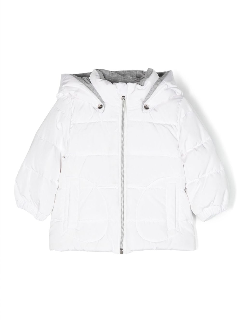 Herno Kids hooded down padded jacket - White von Herno Kids