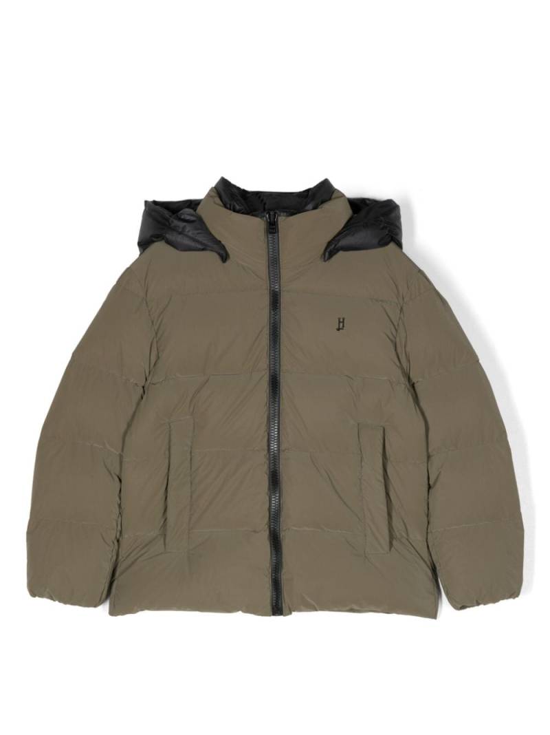 Herno Kids hooded padded jacket - Green von Herno Kids