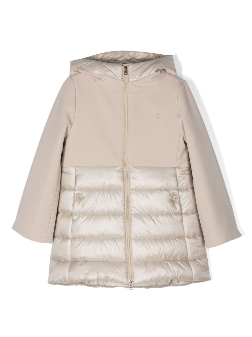 Herno Kids hooded padded jacket - Neutrals von Herno Kids