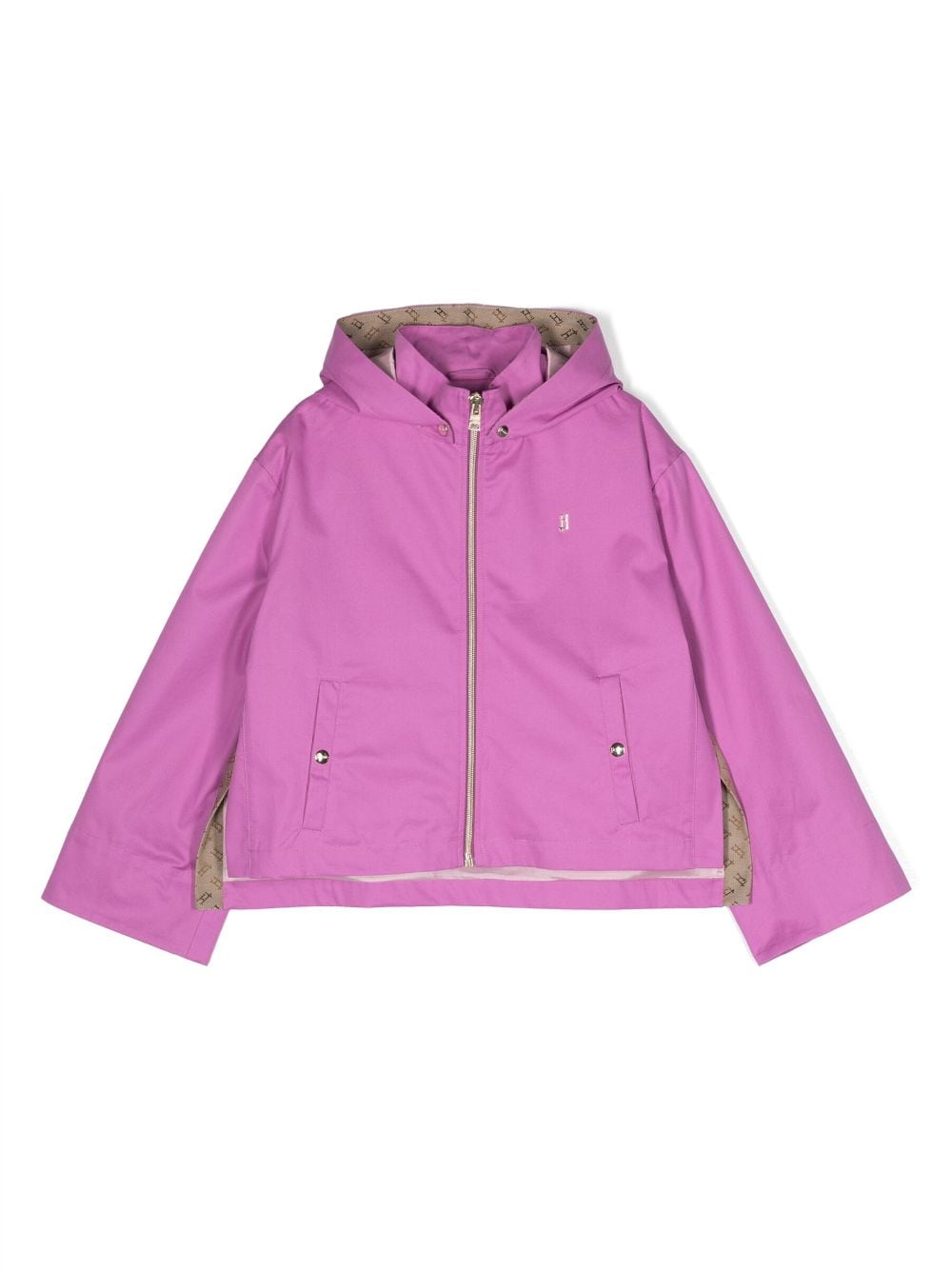 Herno Kids logo-print rain coat - Purple von Herno Kids