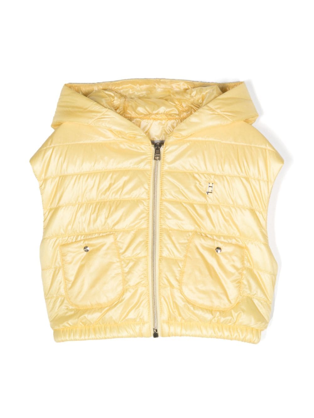 Herno Kids padded hooded gilet - Yellow von Herno Kids