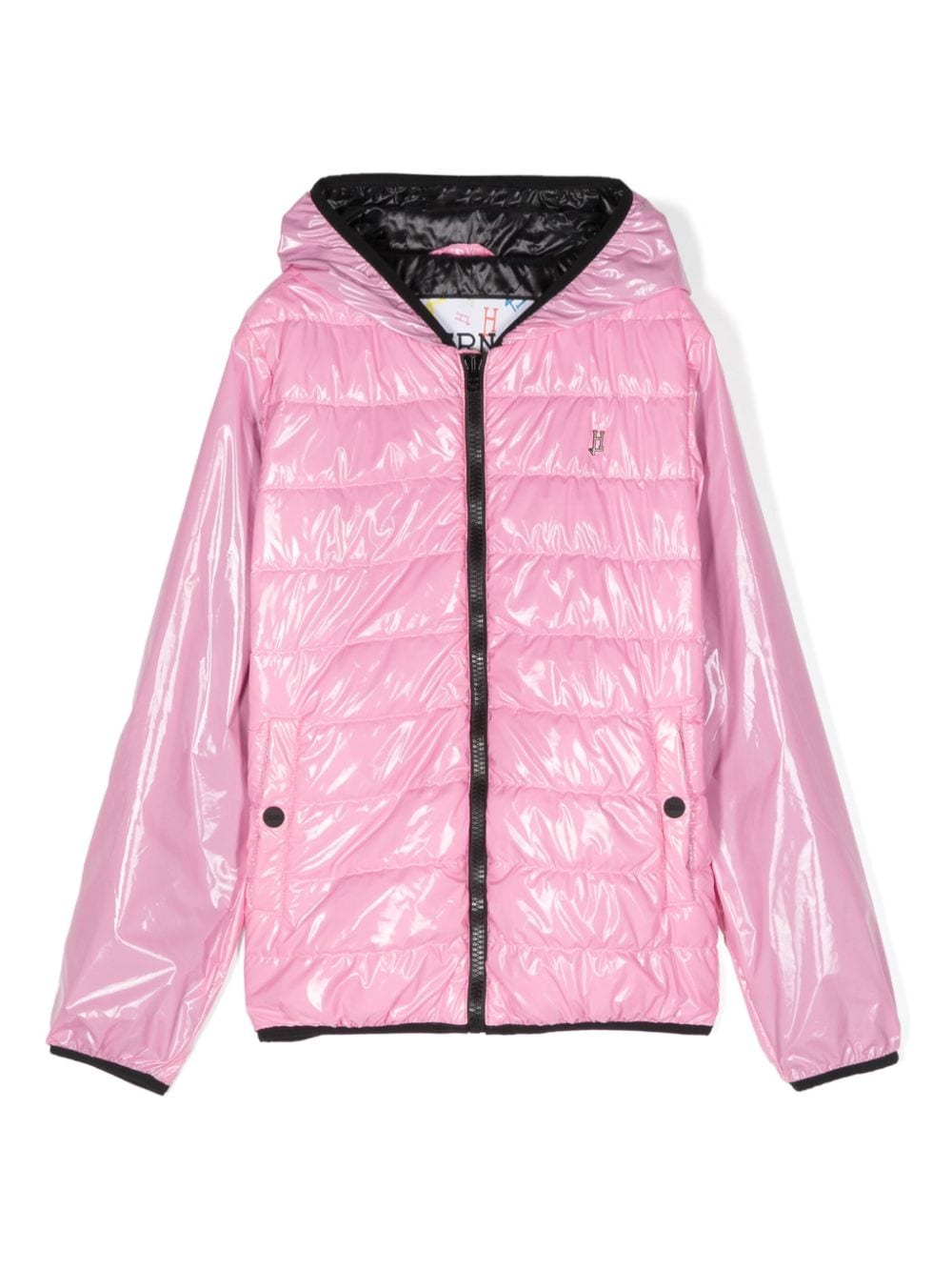 Herno Kids quilted hooded jacket - Pink von Herno Kids