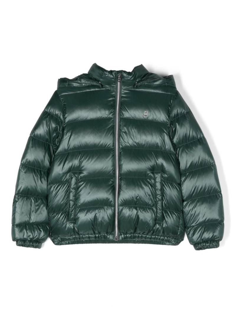 Herno Kids quilted zip-up padded jacket - Green von Herno Kids