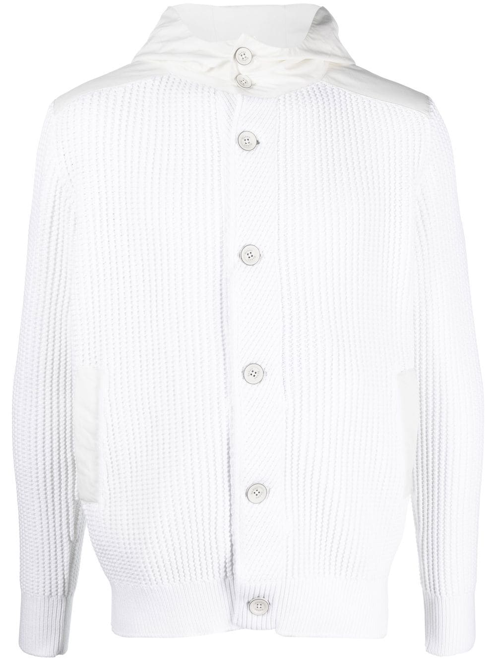 Herno knitted hooded jacket - White von Herno