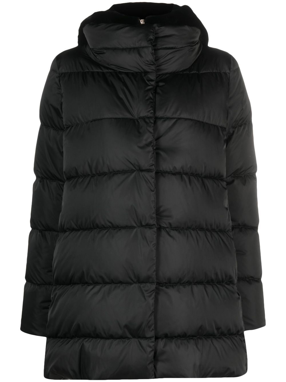 Herno hooded quilted coat - Black von Herno