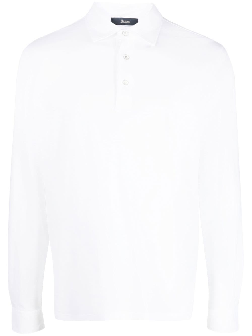 Herno button-up longsleeved polo shirt - White von Herno